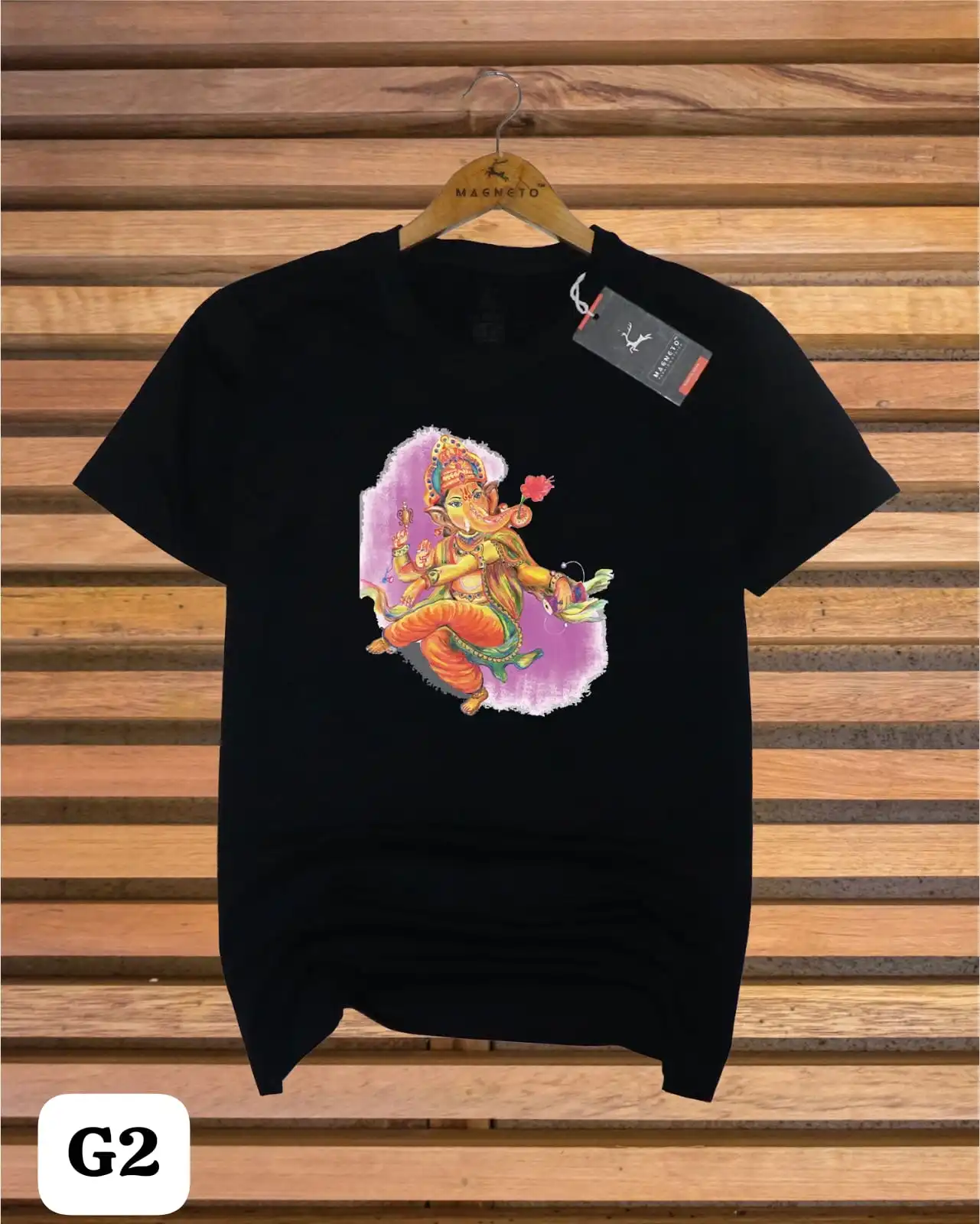 Ganeshji Black Tshirt