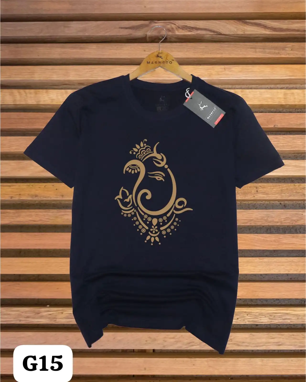 Ganesha Black Tshirt